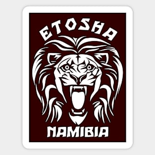 Etosha National Park - Namibia | Lion Face Magnet